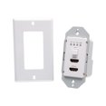thumbnail image 4 of C2G Dual 4K HDMI HDBaseT + RS232 Single Gang Wall Plate Transmitter - Video/audio extender - transmitter - HDMI, HDBaseT - over CAT 5e/6/6a - up to 230 ft, 4 of 10