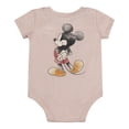 thumbnail image 3 of Disney Clothes Baby Boys 3-Piece Outfit Set – Mickey Mouse Bodysuit, Shorts & Socks – Soft Cotton Newborn Infant Gift Beige/Red 6/9M, 3 of 3