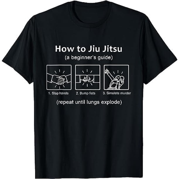 Gifts - Camiseta divertida de Jiu Jitsu Guide para principiantes