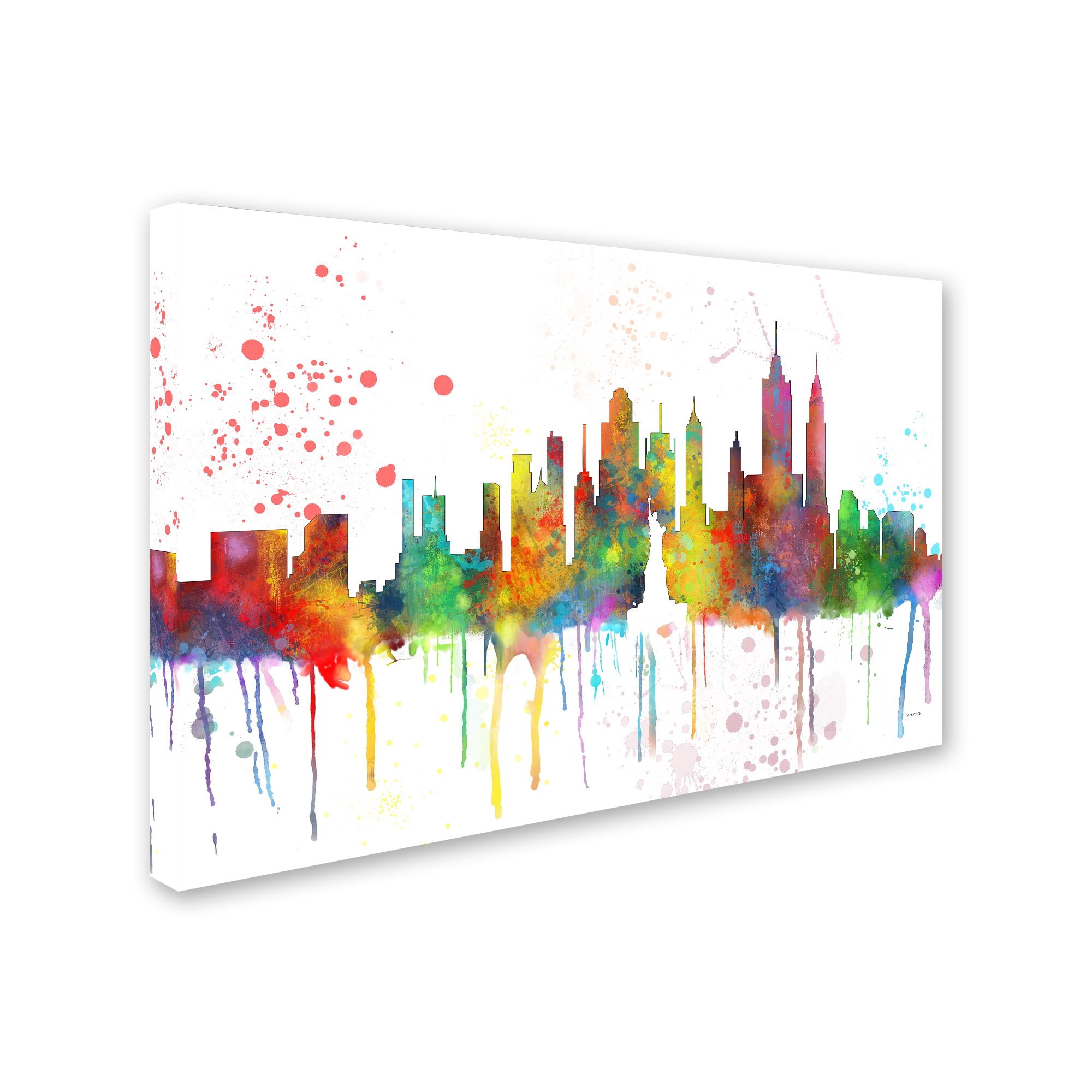 Trademark Fine Art "New York New York Skyline Mclr-1" Canvas Art by Marlene Watson