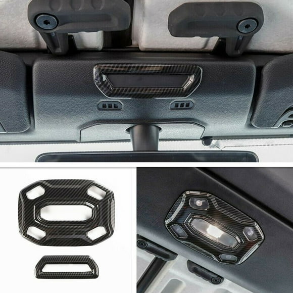Suitable for 2020 2021 for Jeep Gladiator Carbon Fiber Car Roof Reading Light Cover Decoration -
