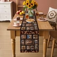 thumbnail image 2 of Desert Camels Table Runner - 90 Inch Long Brown Wildlife Farmhouse Animals Rustic Cotton and Linen Blended Dress Scarves Farmhouse Table Runner for Kitchen Dining, Coffee Table, 13" x 90", 2 of 8