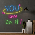 thumbnail image 4 of Glowneon You Can Do It Neon Sign, Motivation Quote Wall Art Decor, 4 of 4