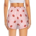 thumbnail image 2 of Lsque Hand Drawn Strawberry Printed Women's Running Shorts with Liner Pockets,Elastic Quick Dry Workout Athletic Gym Yoga Shorts,Womens High Waist Shorts-XX-Large, 2 of 9