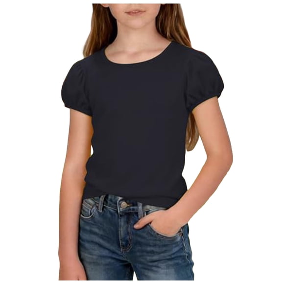 Yammkia T-Shirt en Coton Biologique pour Enfants, Manches Courtes, Chandails à Col Rond pour Tout-Petites Filles, Camion Mignon (Noir, 0-1 Ans)