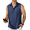 Blue Violet, variant on Beach Shirts for Men Sleeveless Button Up Shirt Textured Tank Tops Summer