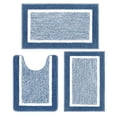thumbnail image 1 of Juego de alfombras de baño Pauwer de 3 piezas con inodoro contorneado en forma de U, 1 of 6