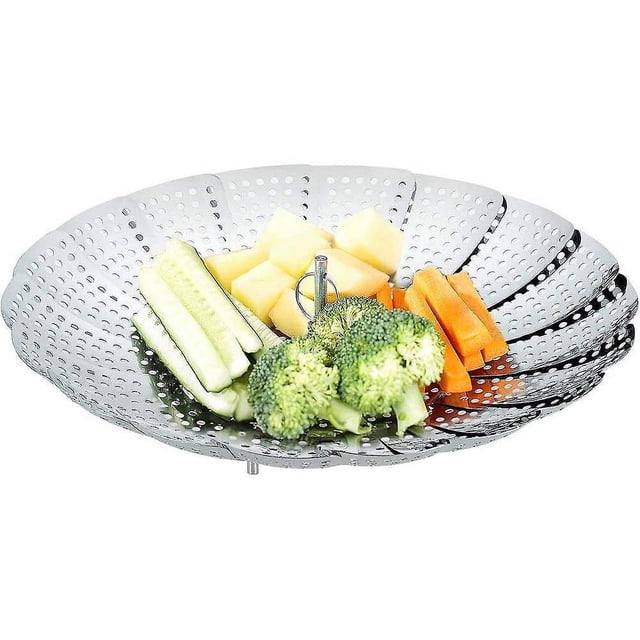 Inserto De Vapor De Acero Inoxidable, Inserto De Vapor Ajustable (16 Cm-26 Cm) Para Ollas, Ideal Para Cocer Alimentos Al Vapor