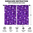 thumbnail image 2 of Blackout Kids Curtains,Purple Halloween Pattern Childrens Insulated Curtains Set Of 2,Bedroom Essentials,Toddler Room Decor 52"x84", 2 of 5