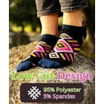 thumbnail image 3 of Colorfut Women's 20 Pairs Colorful Patterned Low Cut/No Show Socks WL09-AB, 3 of 4