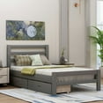 thumbnail image 2 of Twin size Gray Low Profile 2 Drawer Storage Platform Bed, 2 of 5