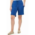 thumbnail image 6 of Turtle Bay New York Womens Interlock Knit cotton Shorts with elastic waistband and adjustable drawstring, 6 of 8