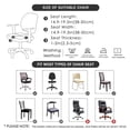 thumbnail image 3 of Funda de asiento FORCHEER para silla de oficina impermeable, color beige, 3 of 6
