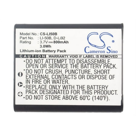 Image of Replacement Battery For Casio 3.7v 800mAh / 2.96Wh Camera Battery