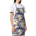 thumbnail image 3 of XMXY Chef Aprons with Pockets for Women Men, Oriental Lilies Floral Violet Waterproof Cooking Kitchen Aprons, 28.3 x 20.4 Inches, 3 of 8