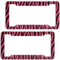 thumbnail image 3 of OxGord 1-Piece Plastic License Plate Frame with Zebra/Tiger Stripes, 3 of 3