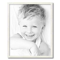 ArtToFrames 21" x 26" White Picture Frame, 21x26 inch White Wood Poster Frame (WOM-5140)
