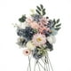 thumbnail image 5 of Flores artificiales Matsuzay Seda Amplia aplicación Bajo mantenimiento AZUL ROSA LH004, 5 of 6