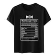 thumbnail image 4 of EQWLJWE Womens Mom Gift Funny Nutrition Facts for Mothers Day T-Shirt, 4 of 5