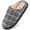 Gray White, variant on Ecetana Mens Slippers Memory Foam Warm House Slippers for Men Non Slip Fuzzy Shoes