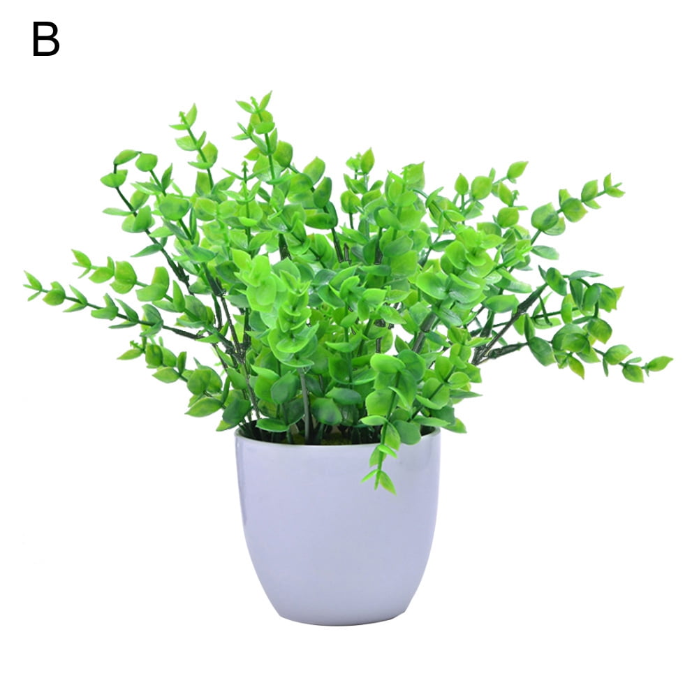 Mini Artificial Green Plants Bonsai Home Office Cafe Wedding Party