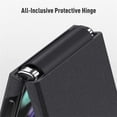 thumbnail image 6 of SaniMore for Samsung Galaxy Z Flip 4 6.7" Folding Hinge Fluffy Paint Case, Rugged PC Anti-Fingerprint Anti-Scratch Full Body Protective Case for Samsung Z Flip 4 Women Men, Darkgreen, 6 of 7