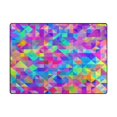 thumbnail image 5 of Yayeee Area Rugs for Living Room 6.7'x4.8' Non Slip Washable Bedroom Floor Carpet, Vibrant Geometric Pattern, 5 of 5