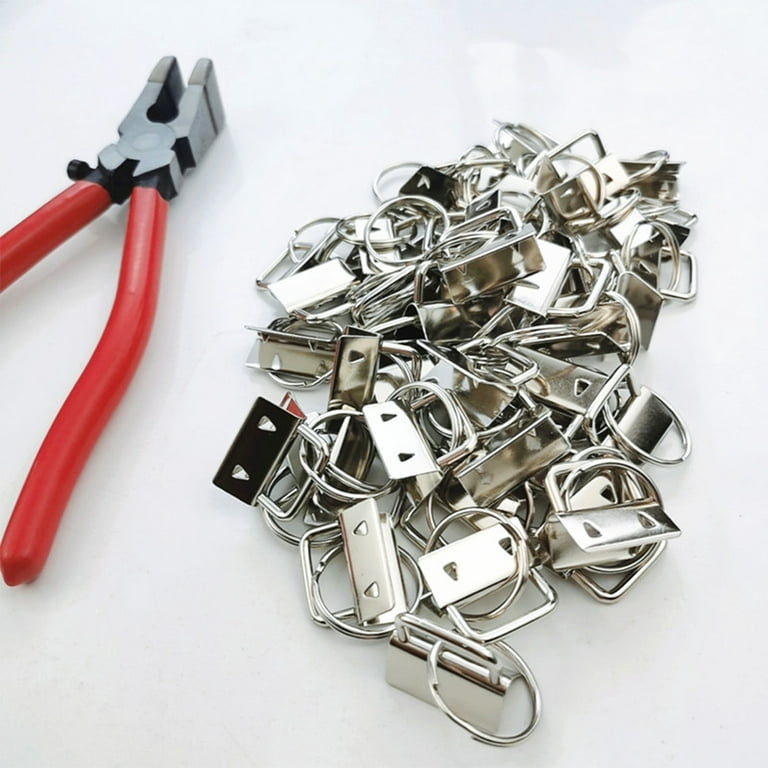 Key Fob Hardware Set, Keychain Hardware With Key Ring And Pliers