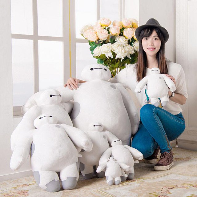 18-58 Cm Disney Animated Movie Big Hero 6 Surrounding Baymax Stuffed Plush Doll Doll Toy Children's Birthday Gift New Year Gift zhangyuxiang LED