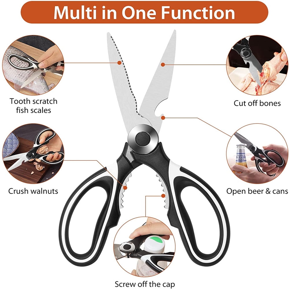 Casewin Kitchen Scissors Heavy Duty with Magnetic Sheath Scissors