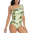 thumbnail image 3 of Easygdp Avocado for Exercise Women's One Shoulder Ruffle Monokini Bathing Suits with Removable Chest Pad, Quick Drying - X-Large, 3 of 8
