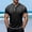 Black, variant on Men Streetwear Crew Neck Short Sleeve T Shirt for Everyday Casual Comfort with Color Block Styling and Soft Blend