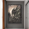 thumbnail image 3 of Kit Punto Cruz Con Dragón Impreso Hilo Algodón Ecológico Bordado 11CT 50x65cm, 3 of 9