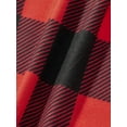 thumbnail image 5 of Caoirhny Family Matching Christmas Pajamas, Romper/Letter Print Long Sleeve Tops and Plaid Pants Sleepwear Loungewear Set, 5 of 7