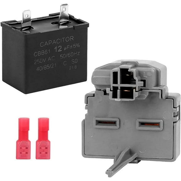 TAPDRA Whirlpool Kenmore Maytag Refrigerator Compressor Start Relay Capacitor Kit Replace Old Parts Easy to Install Tested Solution Appliance Repair