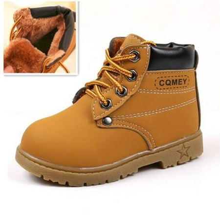 

Actoyo Kids Boys Girls Boots Rain Winter Snow Ankle Booties | Classic and Waterproof | Hiking Outdoor Martin Boots (Toddler/Little Kid) Yellow