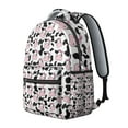 thumbnail image 2 of Cow Pattern with Pink Bows Backpack for School,Schoolbag with Adjustable Shoulder Straps & Padded Back,15.3"x11"x7.1".﻿, 2 of 6
