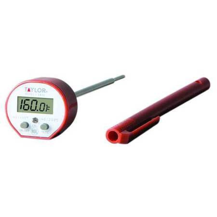 TAYLOR 9842 5" Stem Digital Pocket Thermometer, 40 Degrees to 450
