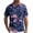 Navy, variant on Men 4th of July Shirts American Flag Print Button Down Collared Short Sleeve Shirt Loose Casual Basic Work Tee Vacation Clothes Navy L