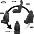 thumbnail image 7 of FLORICH Car Seat Covers Full Set, Luxury Design Front and Rear Seat Protectors, Universal Auto Interior Accessories Fit for Most Cars, Black, 7 of 7