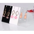 thumbnail image 4 of LJJCSFF 2pcs L Shape Jewelry Display Clear Acrylic Earring Holder Display Stands Single Pair Earring Holders Necklace Display Racks Earring Stud Organizer Holder Hanging, 4 of 7