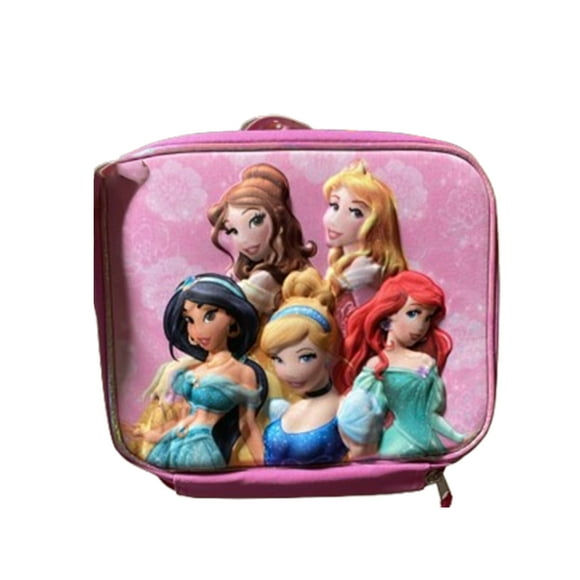 Disney Princess 3D Lunch Bag – Insulated & Lightweight – Kids' Lunch Box with Zipper Closure & Handle – Perfect for School & Travel