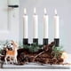 thumbnail image 5 of Portavelas, de Adviento, Palillos, de Adviento, Portavelas, Velas CóNicas con , 6 Piezas Negro, 5 of 7