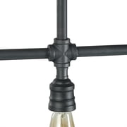 4-Light Iron Pipe Kitchen Island Lighting Industrial Pendant Lights