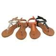 thumbnail image 2 of Starbay Women's Fashion Studded Summer Beach Thong Gladiator Sandals Flats, 2 of 3