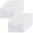 thumbnail image 1 of A5 Plastic Wallets Clear - 24 Pcs Popper Wallet Polypropylene Document Folder Gift, 1 of 5