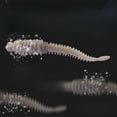 thumbnail image 3 of 10PC BIQIANWO Fishing Lures Simple Floating Light Dance Worm Needle Tail Soft Black Pit Bass Mandarin Fish Snakehead Soft Drop Shot Drift Loach Imitation Bait, 3 of 9