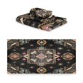 thumbnail image 2 of 3 Piece Bath Towels Set Bath Towel, Hand Towel and Face Towel for Bathroom, Gym, Hotel Abstract Shapes Pattern, 2 of 8