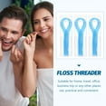 thumbnail image 2 of RAGUPEL 750 Pcs Dental Floss Flossers Threader Crowns Threaders Retainer Sticks for Adults Brace Nylon, 2 of 4