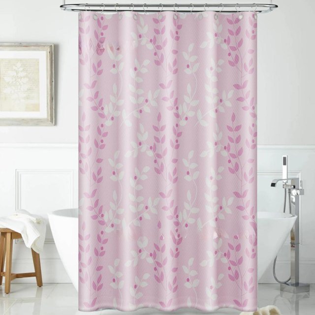 Feltree Rideau de Douche en Polyester Imperméable avec Imprimé Mignon, Résistant à la Moisissure, Installation Facile Incluant des Crochets, 32x71 Pouces pour Salle de Bain et Toilette